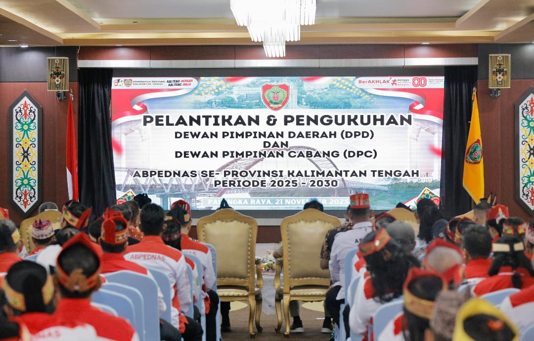 Dukung Program Pemerintah, Wakapolda Didampingi Dirbinmas Polda Kalteng Hadiri Pengukuhan DPD Dan DPC Abpednas Se-Kalteng Masa Bakti 2025-2030