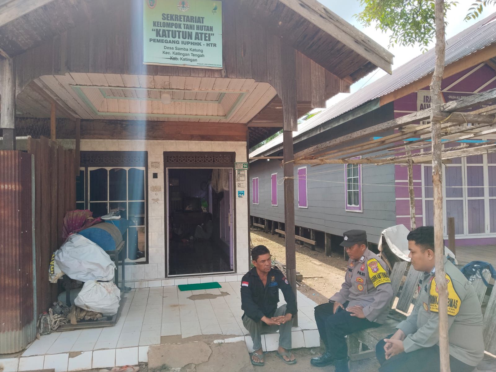 Polsek Katingan Tengah Sambang Kamtibmas