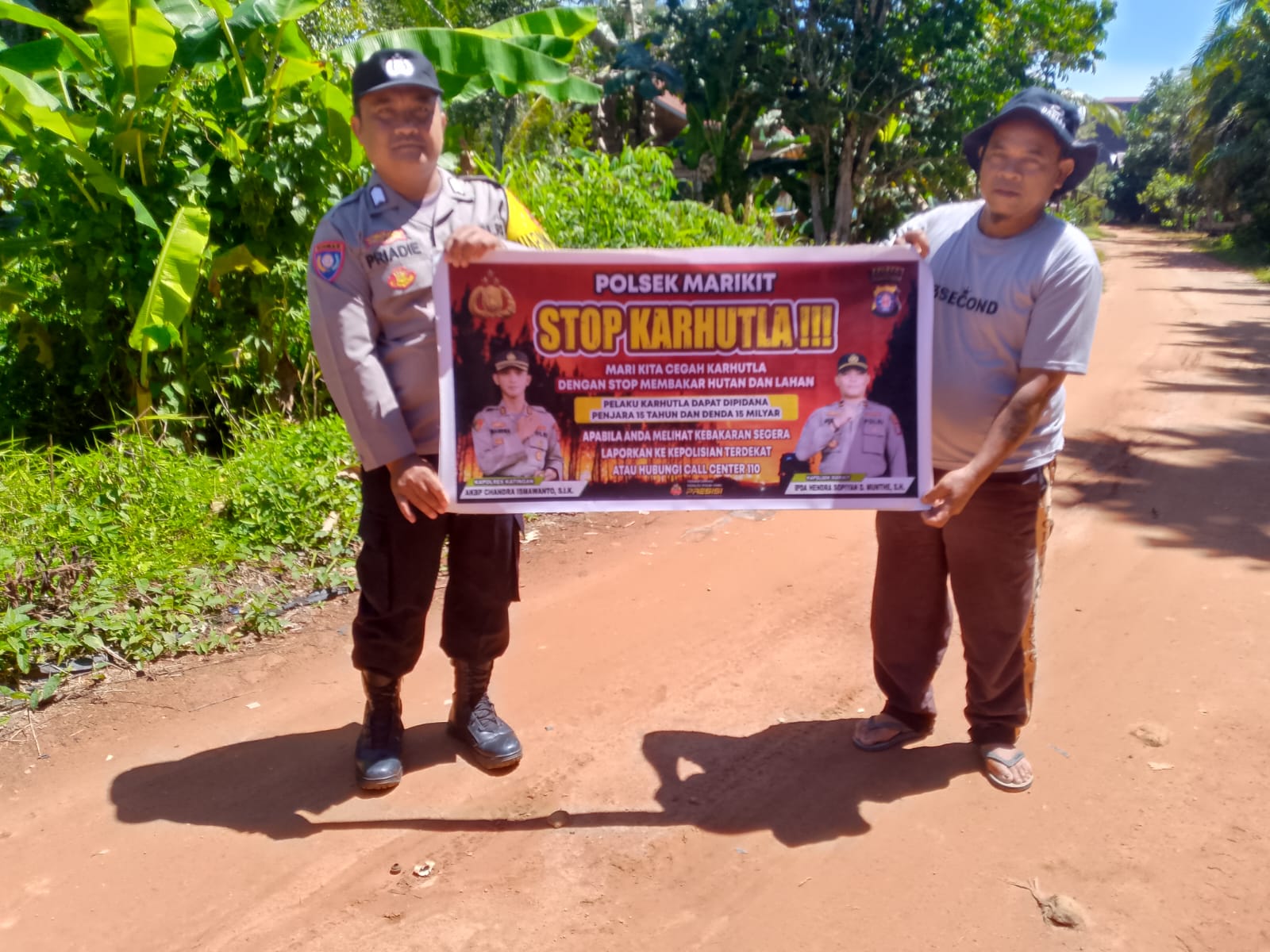 Upaya Pencegahan Polsek Marikit Rutin Sosialisasi Karhutla diwilayah Kec. Marikit, Kab. Katingan.