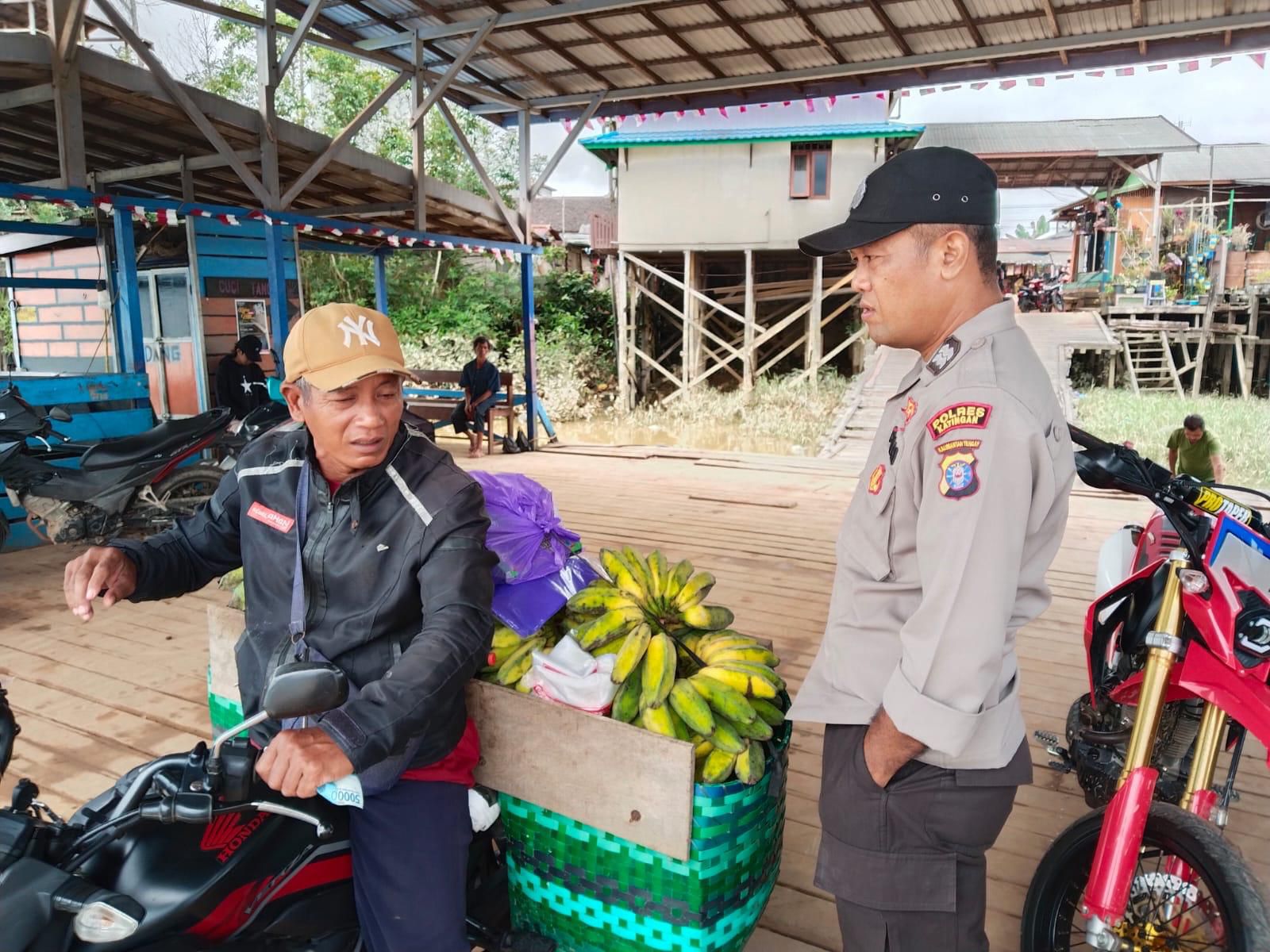 Polsek Katingan Tengah Sambang Kamtibmas