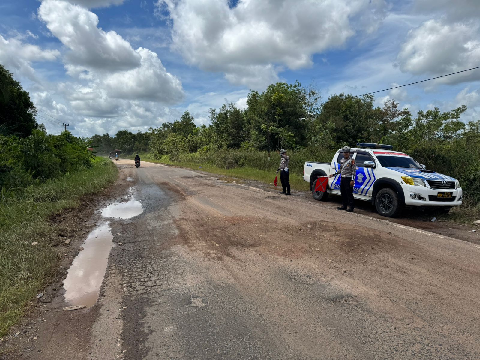 Antisipasi Laka Lantas, Satlantas Polres Katingan laksanakan patroli ke titik-titik lokasi rawan laka lantas.