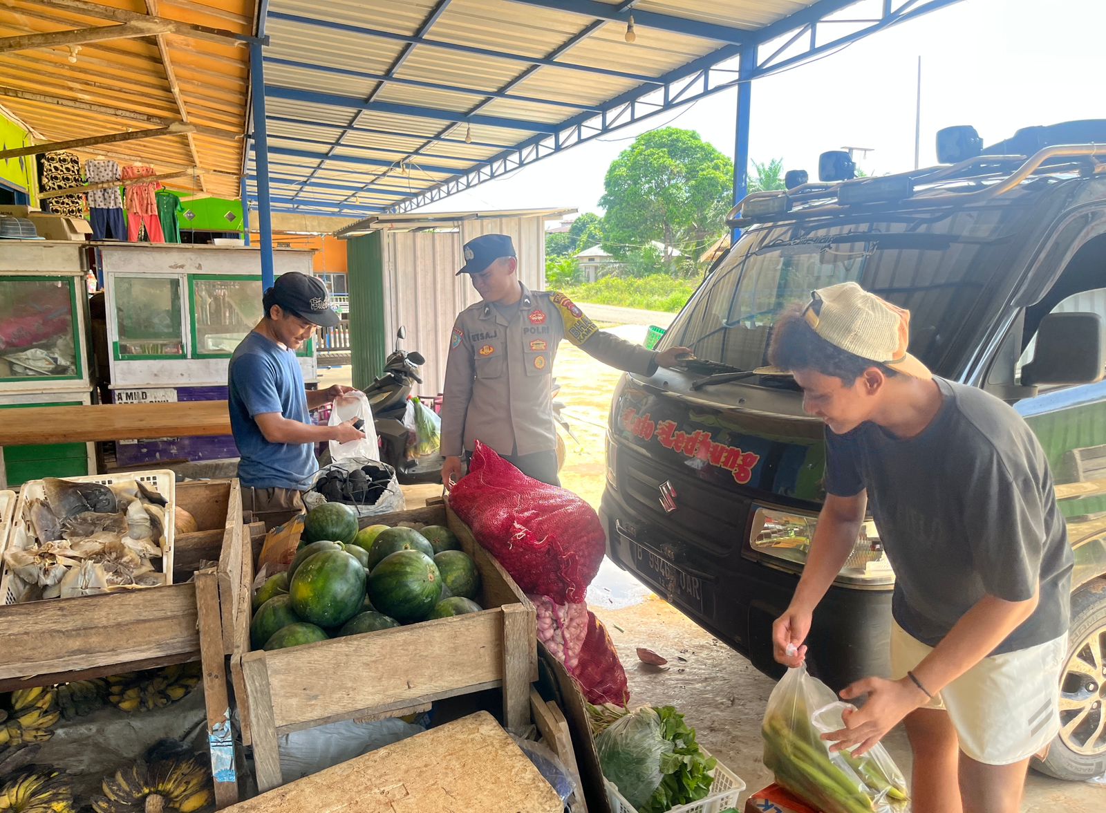 Piket Polsek Lamandau Sosialisasikan Penanggulangan Premanisme Berkedok Ormas