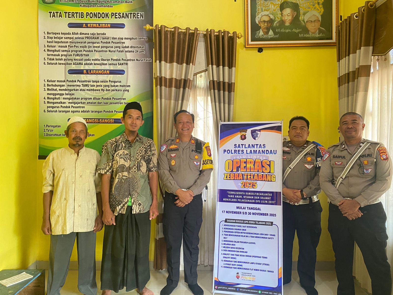 Sat Lantas Polres Lamandau Gelar Sosialisasi Operasi Zebra Telabang 2025