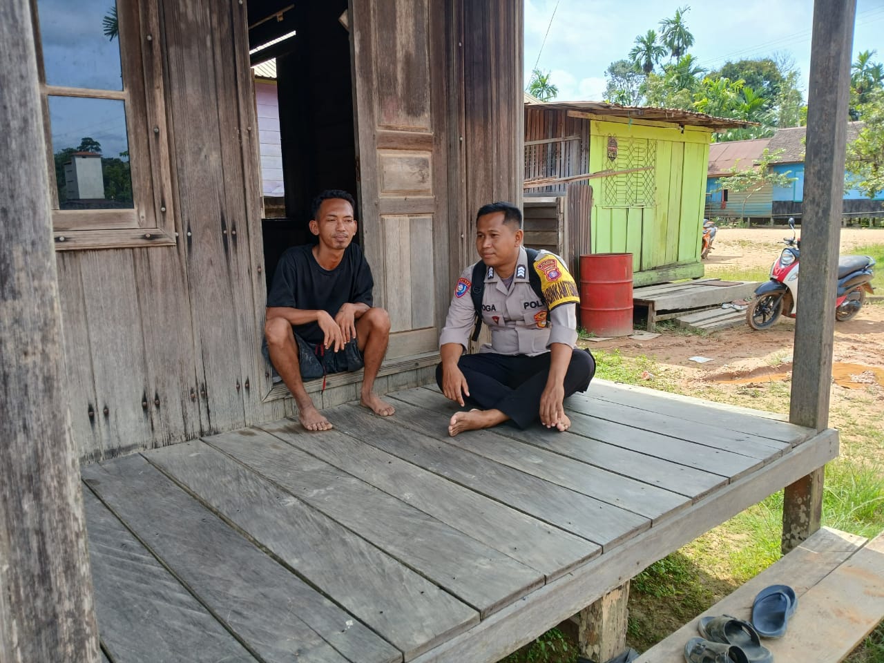 Lewat Sambang Bhabinkamtibmas Ajak Warga Wujudkan Kamtibmas Kondusif