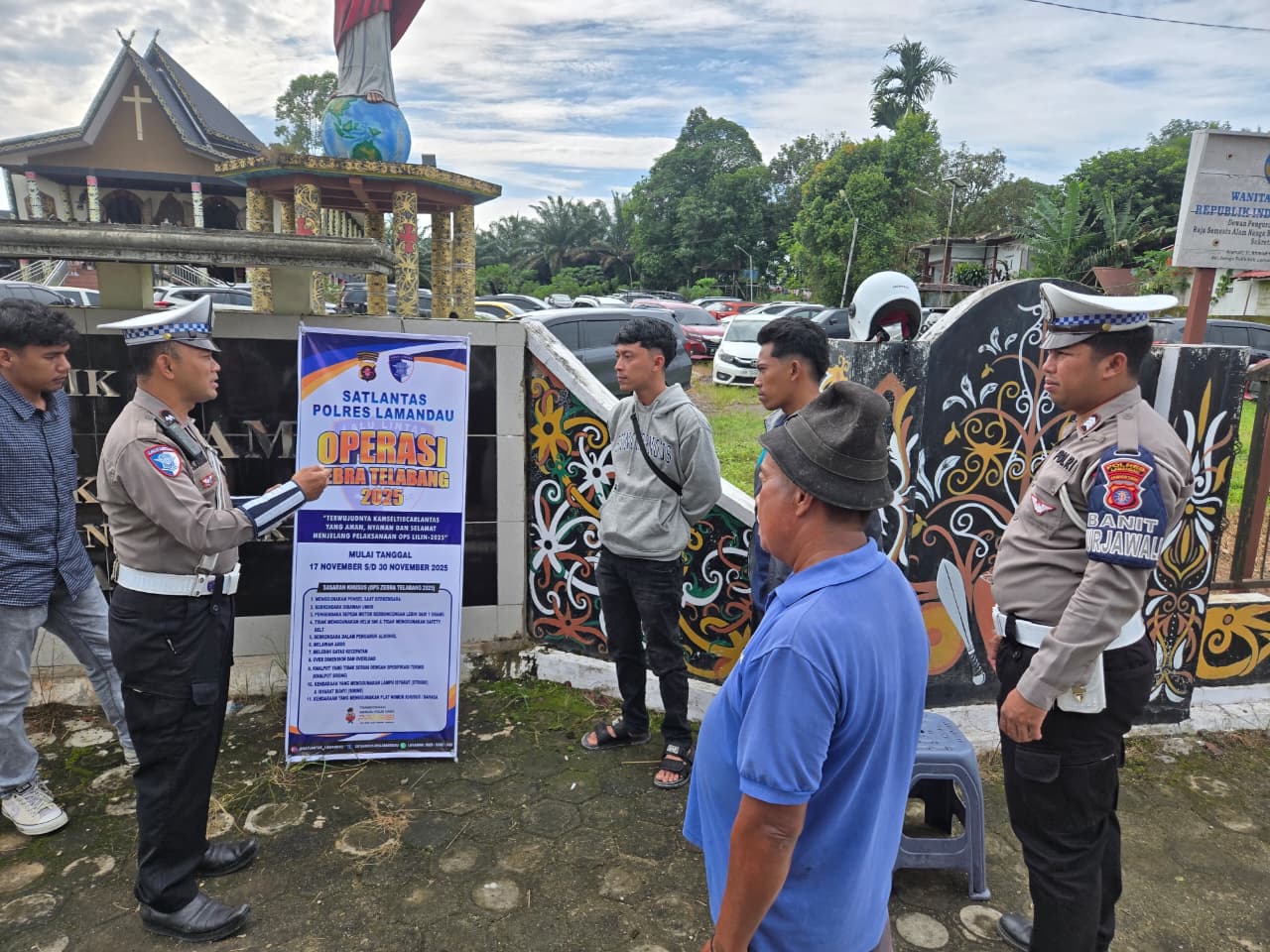 Sat Lantas Polres Lamandau Gelar Sosialisasi Operasi Zebra Telabang 2025