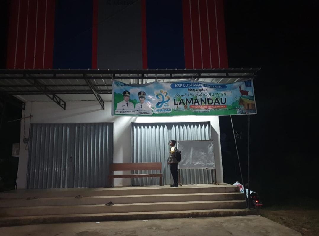 Piket Polsek Patroli kepertokoan diwilkum Polsek Delang