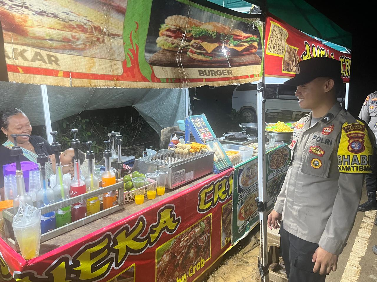 Personil Polsek Lamandau Sambang Ke Pedagang