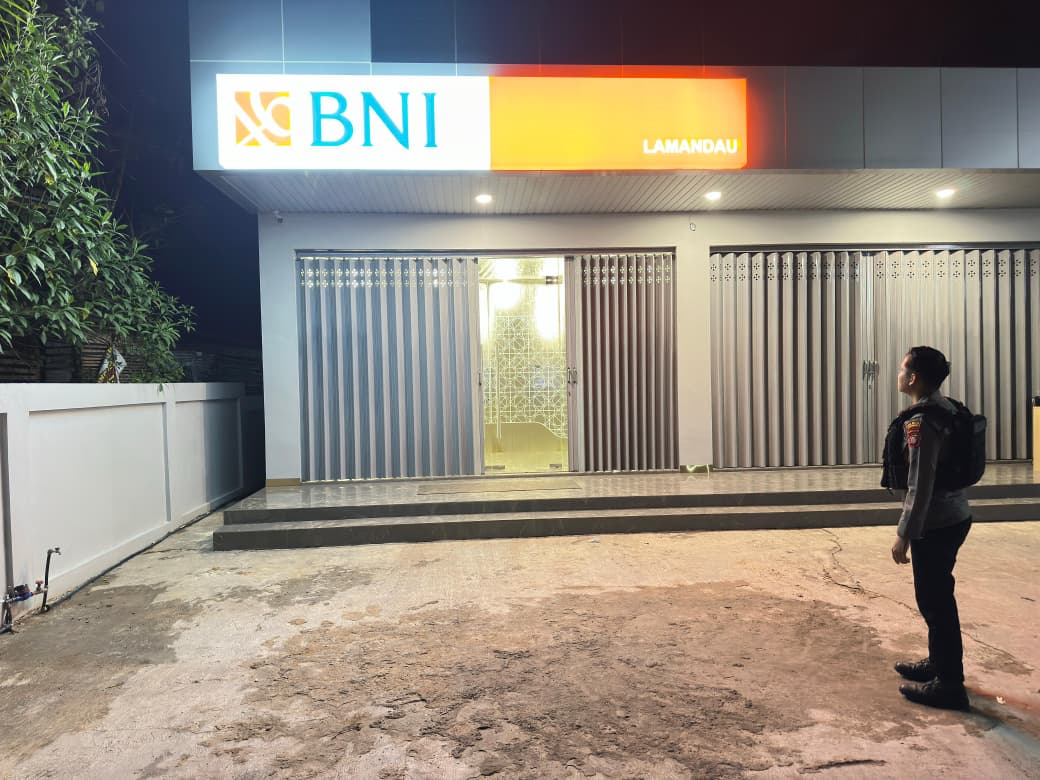 Piket Sat Samapta Polres Lamandau Gelar Patroli Rutin di Area Perbankan