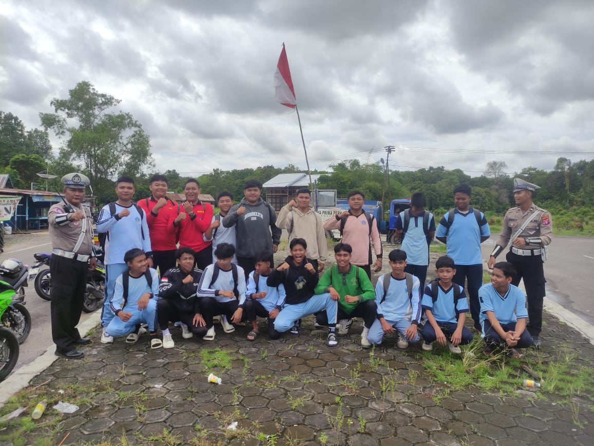 Satlantas Polres Katingan Edukasi Generasi Muda Lewat Program “Polantas Menyapa”