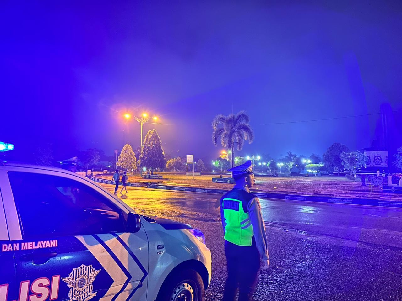 Patroli Blue Light Polres Lamandau, Upaya Cegah Gangguan Kamtibmas