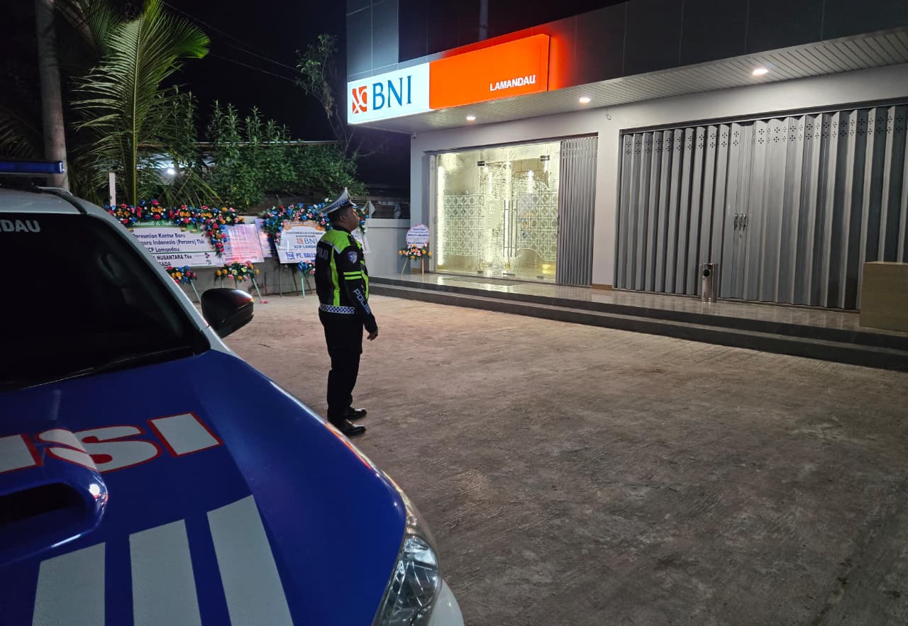 Sat Lantas Polres Lamandau Gelar Patroli di Objek Vital Demi Ciptakan Kamtibmas Kondusif