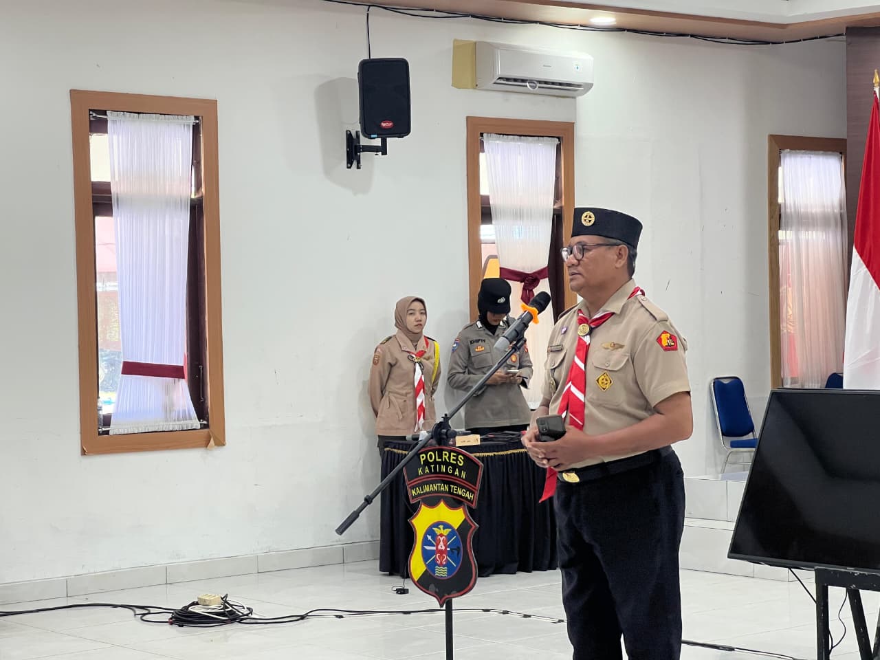 Bentuk Karakter Pemuda Nasionalis, Polres Katingan Gelar Kemah Saka Bhayangkara