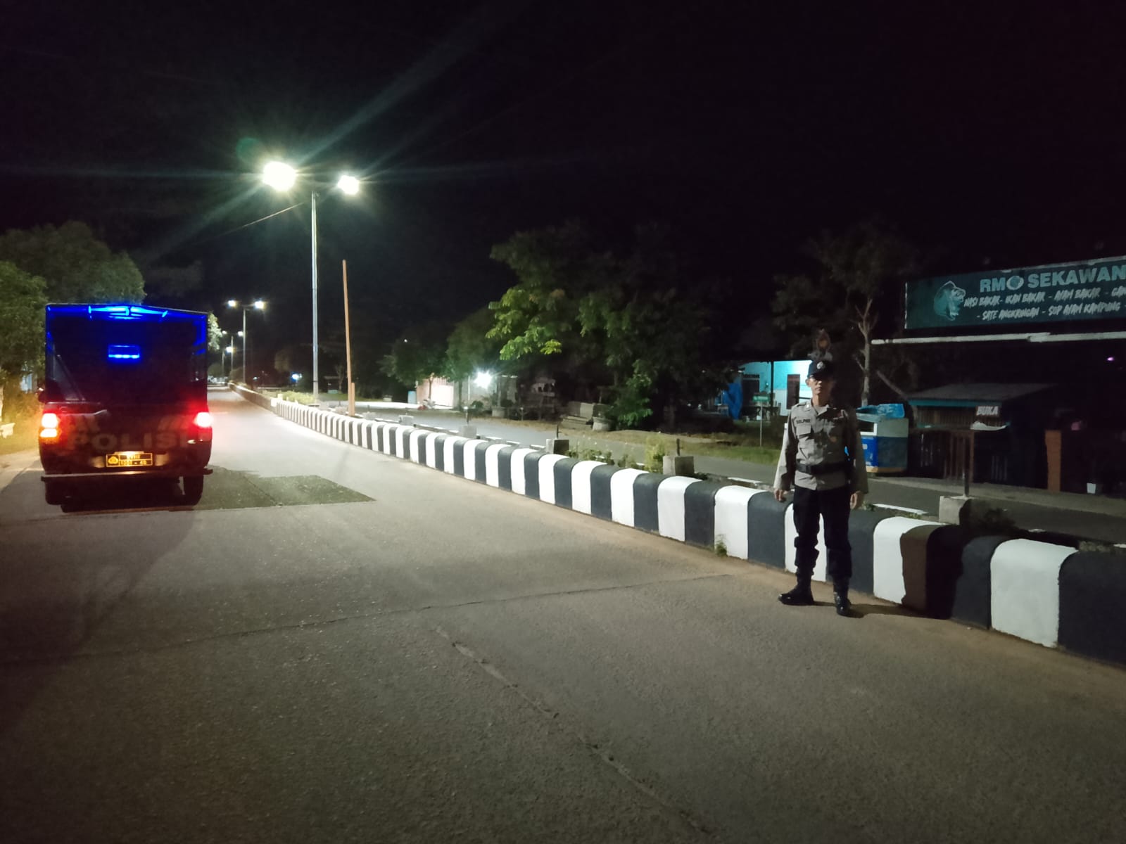 Personel Polsek melaksanakan Patroli di Wilkum Polsek Bulik