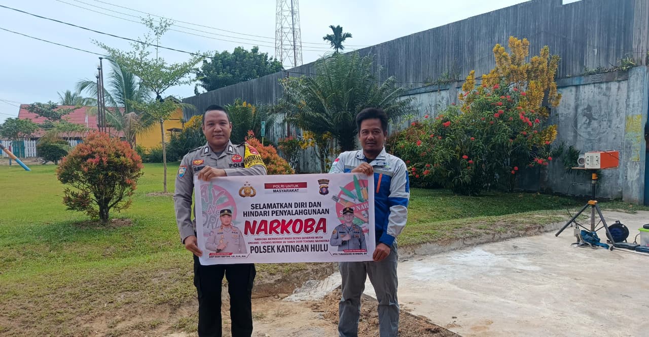 ‎Bhabinkamtibmas Polsek Katingan Hulu Imbau Warga Jauhi Narkoba.