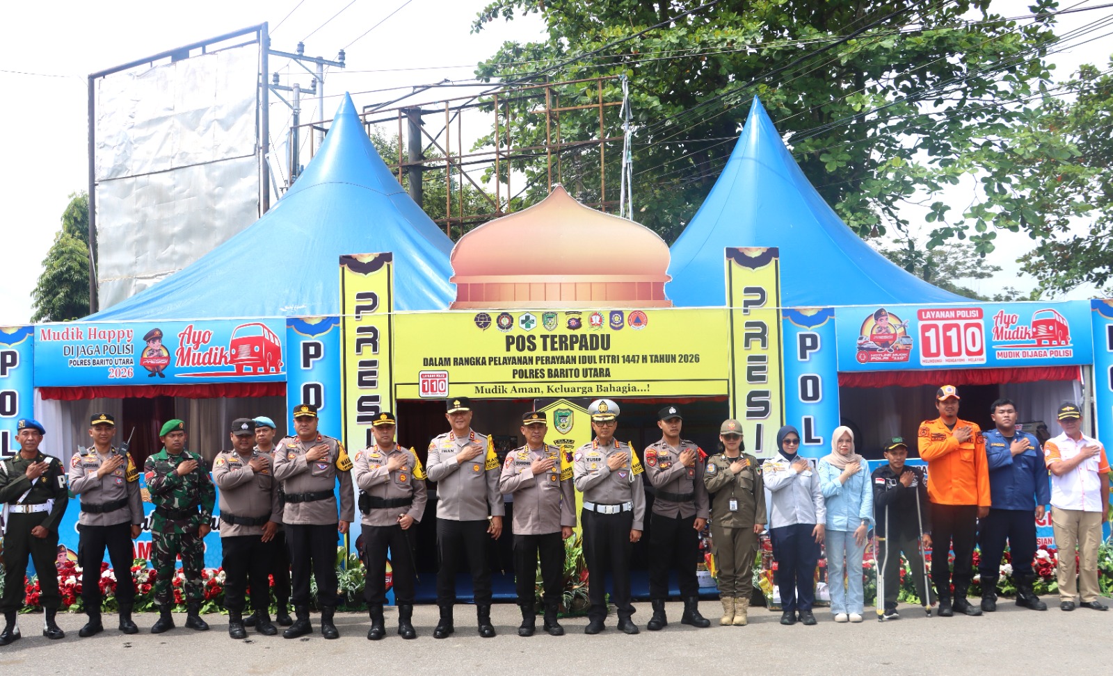 Cek Kesiapan Pospam Idul Fitri 1447 H Polres Barut, Kapolda Kalteng Tegaskan Komitmen Pelayanan Terbaik untuk Masyarakat