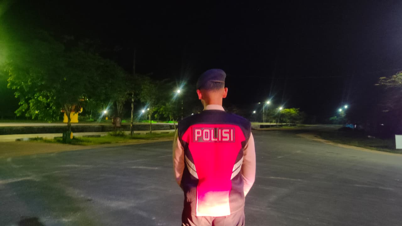 Wujudkan Kamtibmas Aman dan Kondusif, Sat Samapta Polres Lamandau Laksanakan Patroli Malam