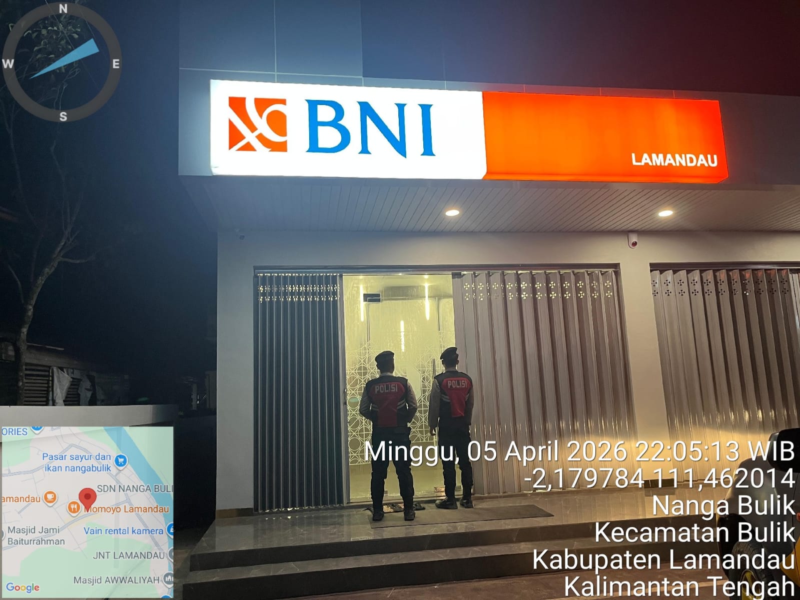Sat Samapta Polres Lamandau Patroli di Objek Vital, Wilkum Polres Lamandau