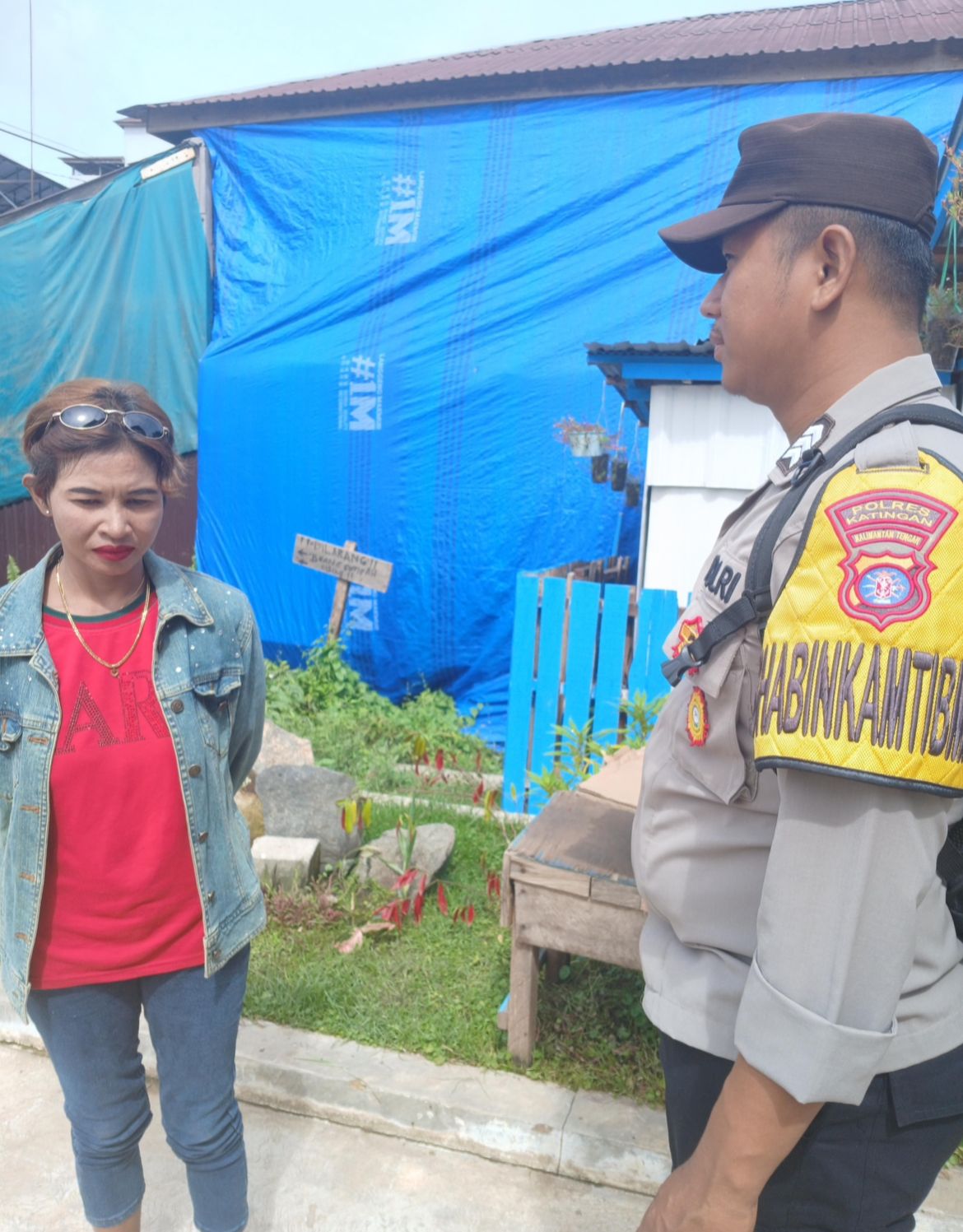 Polsek Katingan Tengah Sambang Kamtibmas