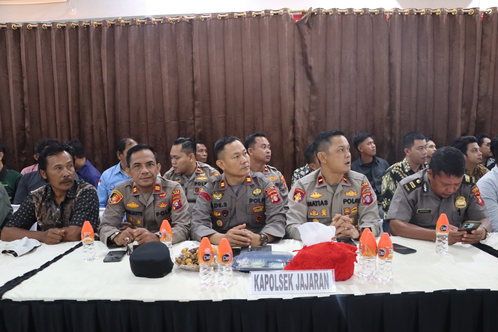 Kapolsek Teweh Timur Hadiri Rakor Ketahanan Pangan, Dukung Sinergi Lintas Sektor di Barito Utara