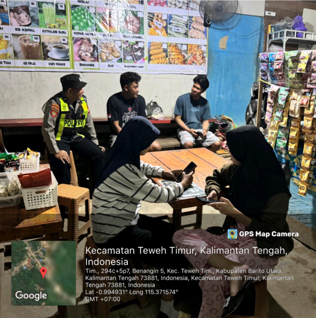 Polsek Teweh Timur Intensifkan Jaga Mako dan Patroli Kamtibmas di Wilayah Benangin